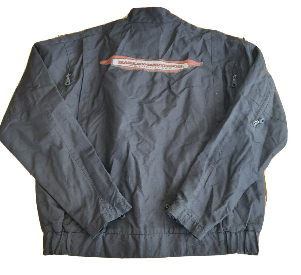 Harley-Davidson★メンズジャケット Sサイズ Harley-Davidson Men's Jacket Size S Full Zip Black Collared