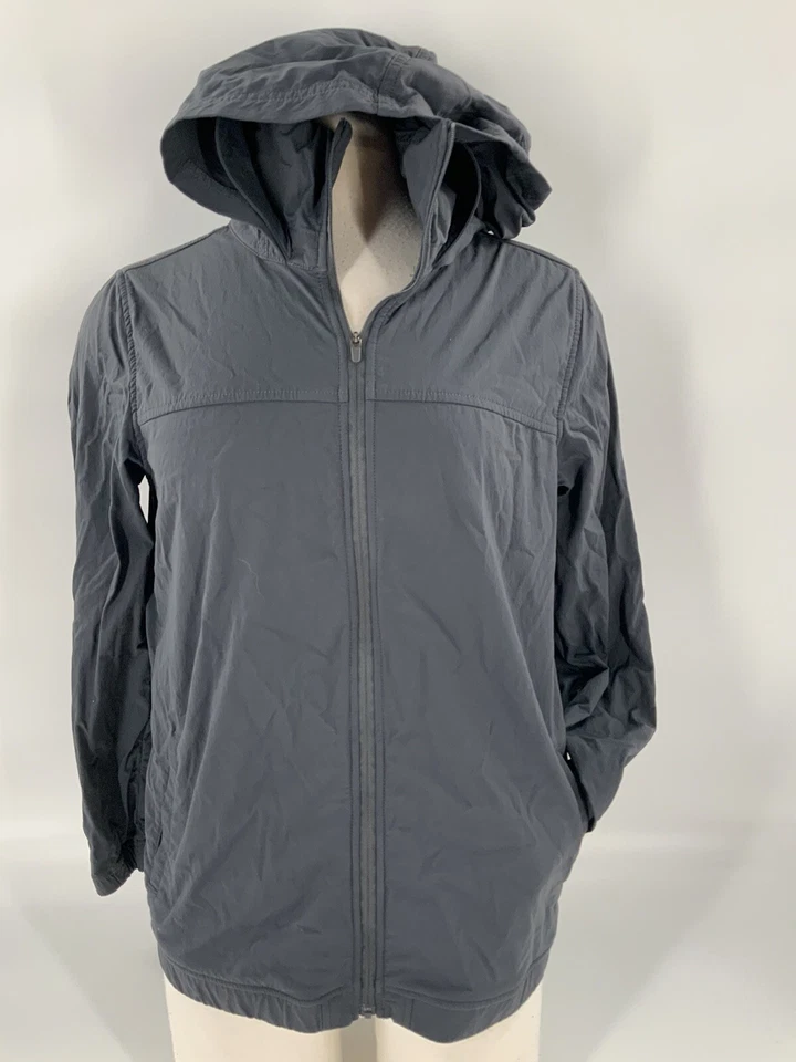 Chaqueta con capucha Exofficio Insect Shield para mujer S gris nailon elastano cremallera YGI K2-153 Foto 2 de 4