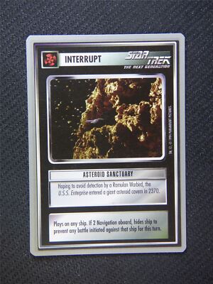 Interrupt Asteroid Sanctuary - Star Trek Silver Border CCG Decipher #2FN