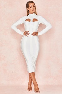 house of cb white bandage dress