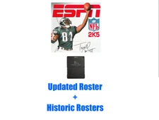 ESPN NFL 2K5 Football - Roster Update PS2 PlayStation 2 Memory Rosters Historic