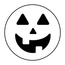 Halloween pumpkin stickers, labels, tags, pumpkins, jack o lantern face