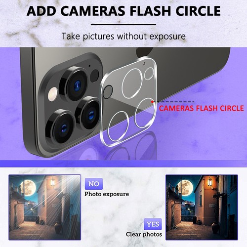 For iPhone 11/12/13/Pro/Max Tempered Glass Screen Protector Camera Lens Cover - Picture 19 of 60
