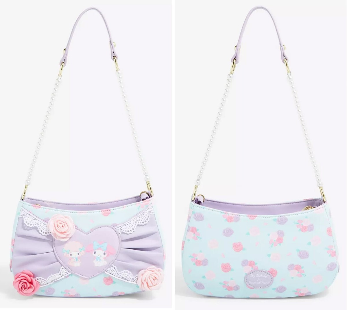 Sanrio HeLLO KiTTY My Melody & Sweet Piano Pearl Pastel Roses