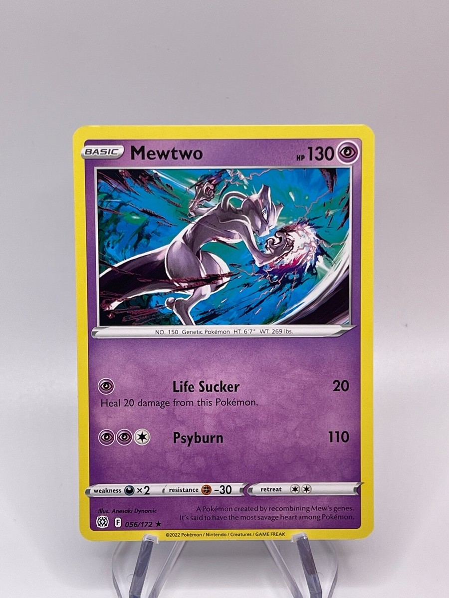 mewtwo pokemon card 56/172 TCG: Trick or Trade BOOster [1PP] Psychic (20+) This attack does 20 damage plus 10 more damage for each Energy card attached to the Defending Pokemon. Mewtwo - 056/172 - Rare
