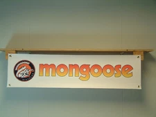Mongoose BMX Banner Bike Garage Workshop Bedroom Wall Display