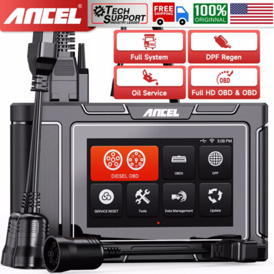 ANCEL HD3300 HD Truck Scanner Diagnostic Tool OIL DPF Regen Diesel Code Reader