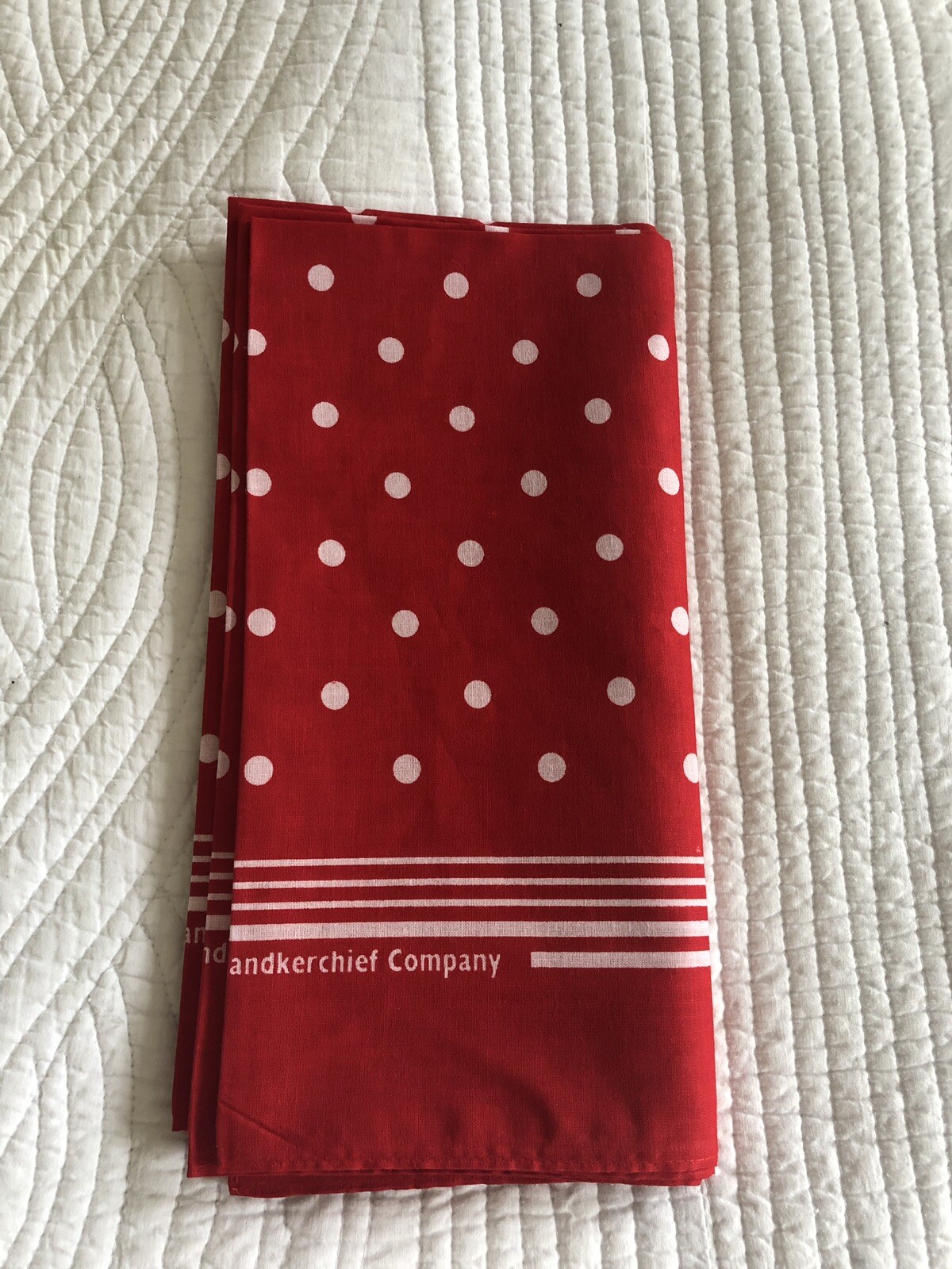 Cotton Handkerchief Men’s Enormous Spotted Cotton Hankies, Set Of 3 Red
