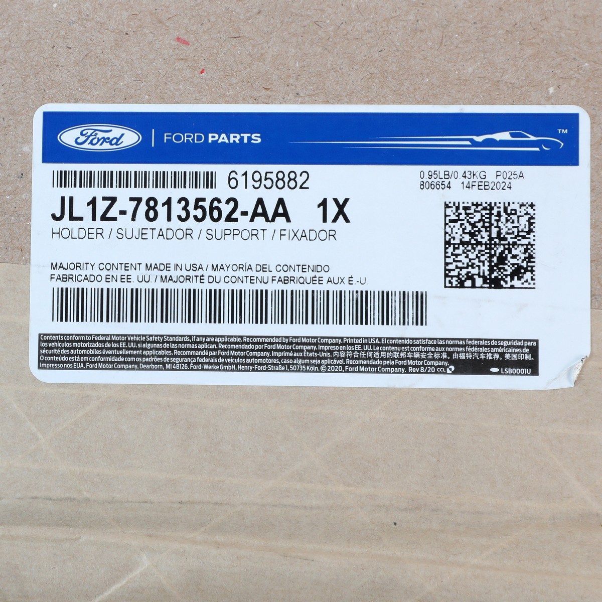 OEM NEW Ford Expedition 2018-2021 Front Console Cup Holder JL1Z