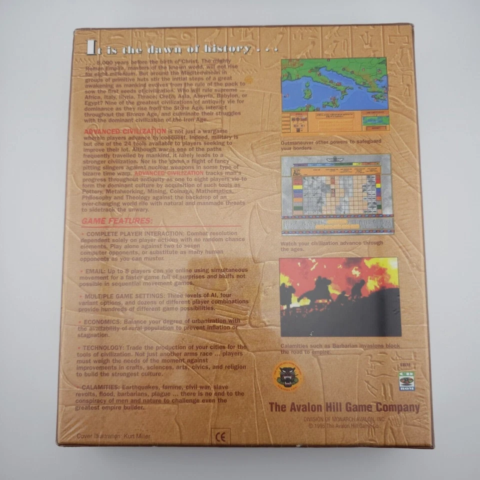 Avalon Hill's Advanced Civilization, 1996, Big Box, New & Sealed - Image 3 of 4
