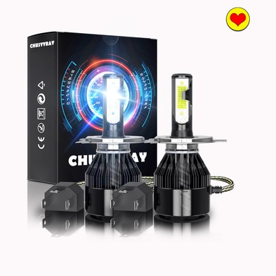 2X H4 9003 6000K White LED Headlight Kit Hi/Low Bulbs for TOYOTA T100 1993-1998