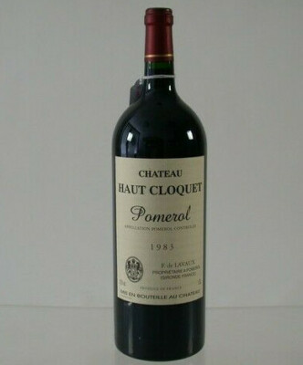 MAGNUM Rotwein Red Wine 1983 Geburtstag Chateau Haut Cloquet Pomerol 1,5L 812/8