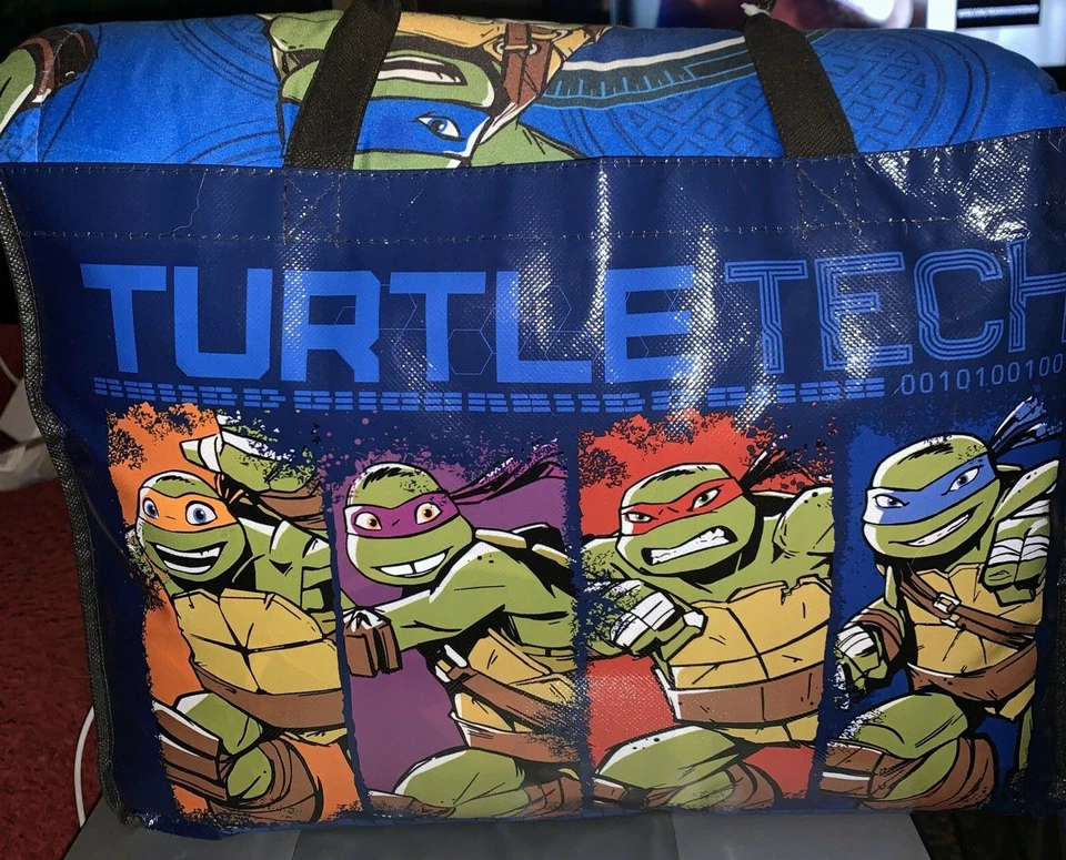 TMNT Teenage Mutant Ninja Turtle Full Length Zip Youth Rolls Up Sleeping Bag - Imagem 3 de 4