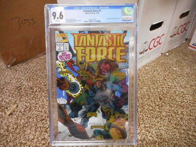 Fantastic Force 1 cgc 9.6 Marvel 1994 CHROMIUM cover PSI-Lord Devlor WHITE pgs