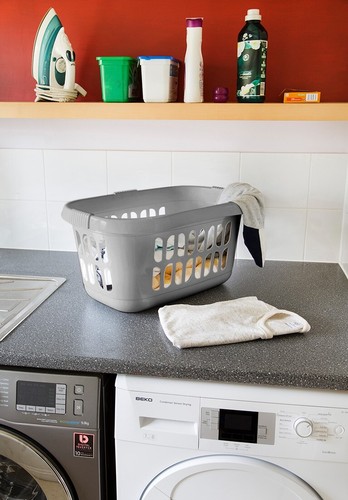 [Set of 3] Plastic Hipster Laundry Basket Washing Clothes Storage with Handles - Picture 27 of 74