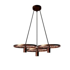 Vintage Pendant Lights Industrial 3 Way Wheel Ceiling Hanging Retro Lamp