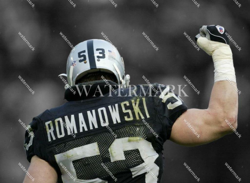 CS12 Bill Romanowski Oakland Raiders Football 8x10 11x14 16x20 Spotlight Photo