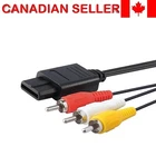 AV AUDIO VIDEO TV COMPOSITE CABLE CORD FOR SUPER NINTENDO SNES | GAMECUBE | N64