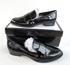 Nine West Shoes Womens Size 8 Hayling Black Loafer Heeled Loafer