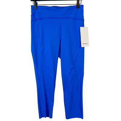 NWT Lululemon Size 8 Free to Speed HR Run Crop 21  in Wild Bluebell