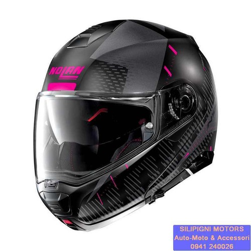 NOLAN N100-5 LIGHTSPEED N-Com 55 Flat Black Casco Modulare Touring Donna |  eBay