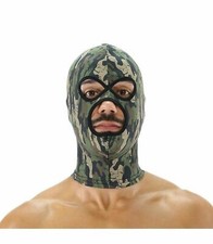 TOF PARIS MASTER HOOD Cagoule KHAKI SM Camouflache Mask Stretch One Size 65
