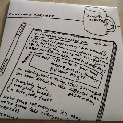 SIGNED Courtney Barnett - Everybody here hates you  autographed by band