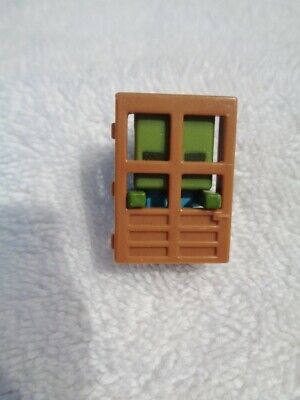 Lego People 3 Mini figure Cube Pixel Window Minecraft Alex Green