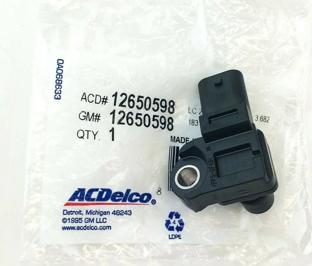 New OEM ACDelco Manifold Absolute Pressure MAP Sensor 12650598 