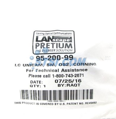 Corning Unicam LC OS2 SM Pretium Fiber Optic Connector 95-200-99 ~STSI