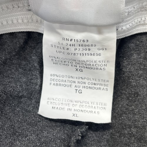 Pantalones Champion Lounge XL Gris Cintura Elástica Cordón Algodón Parte Inferior Abierta B165 - Imagen 12 de 12