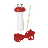 Toys Pure Strickpilz Strickliesel Fliegenpilz Holznadel Strickfigur Pilz Set Neu
