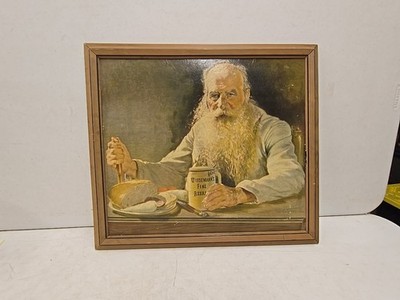 Vintage 1939 Wiedemann's Fine Beer Age Old Goodness Framed Lithograph Sign