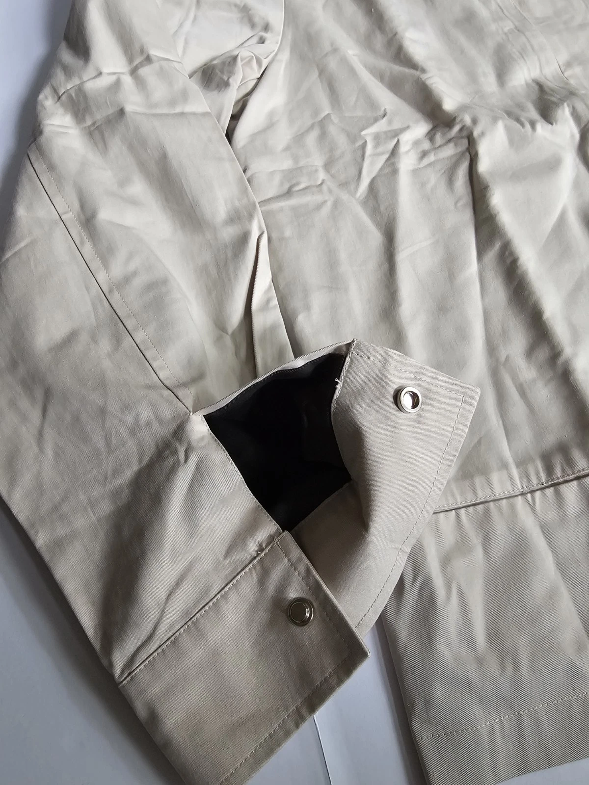 C'est Bon Work Jacket Off White Zip Up Men's SZ XL Urban Mod Work Chore Nwt  image 14