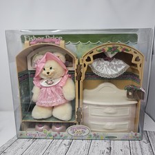 VTG Fisher Price Briarberry Collection Bear Berrylouise Carrying Case Dresser