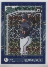 2024 Panini Donruss Optic Rated Prospects Blue Velocity Prizm Charlee Soto 0hr