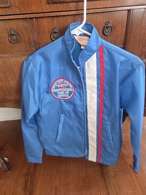 Vintage Blue Streak  Ignition Racing Nylon Windbreaker Jacket VERY RARE NHRA 
