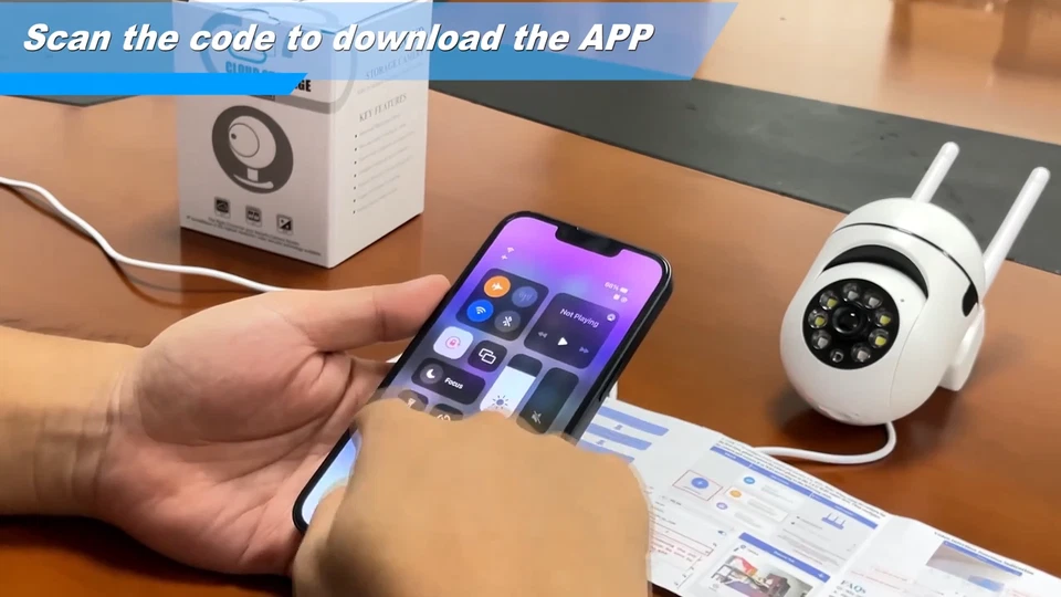 To AUS, 5G WiFi Security Surveillance Camera Outdoor Home Night Vision HD 1080P - Image 2 of 4