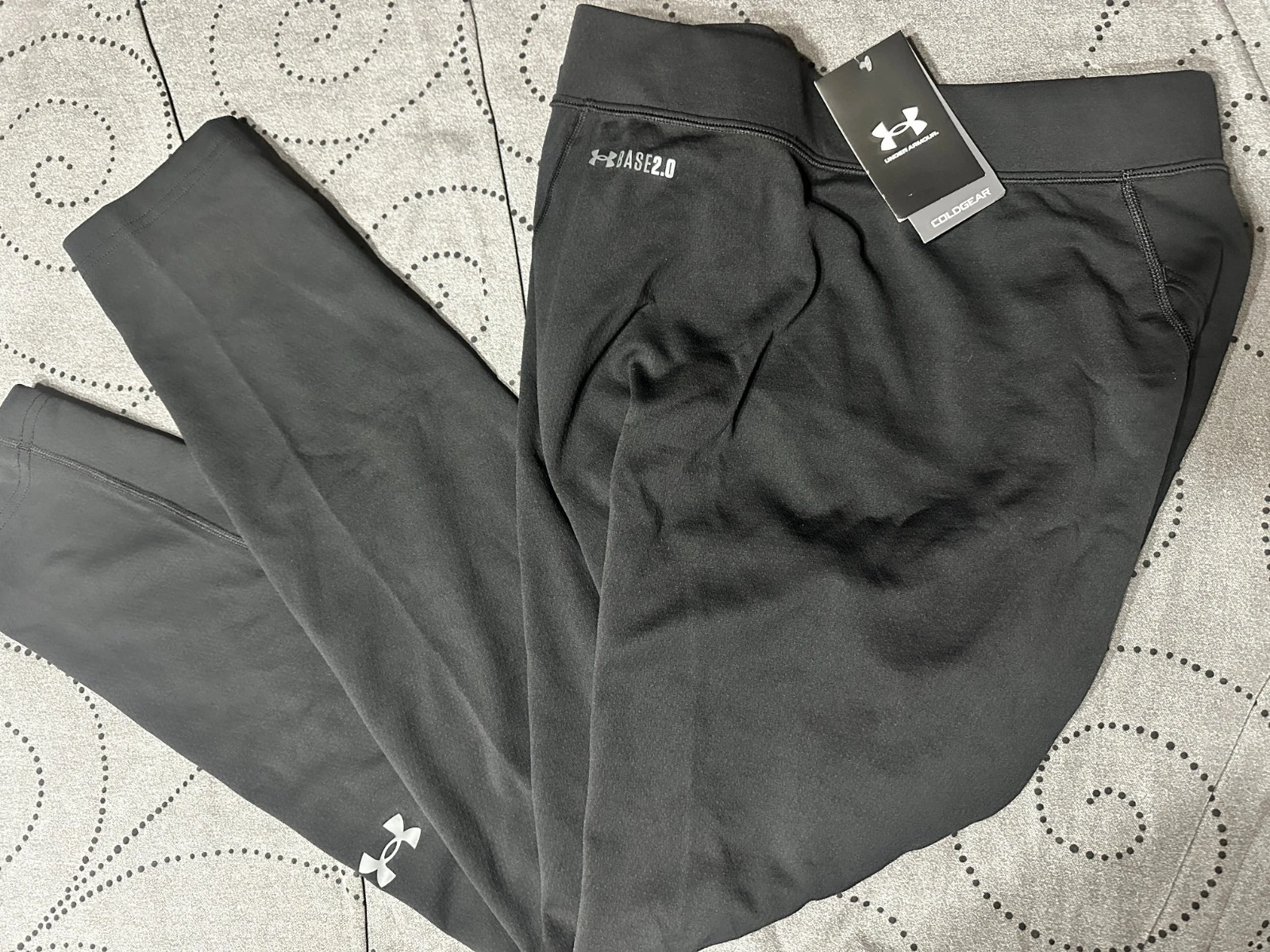 UNDER ARMOUR COLDGEAR BASE LAYER 2.0 BLACK PANTS SIZE 3XL MEN NWT $60.00