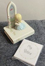 1990 Samuel J. Butcher Precious Moments Holy Bible “O Worship The Lord” Figurine