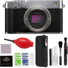 FUJIFILM X-E5 Mirrorless Camera Bundle Silver with Additional Accessories