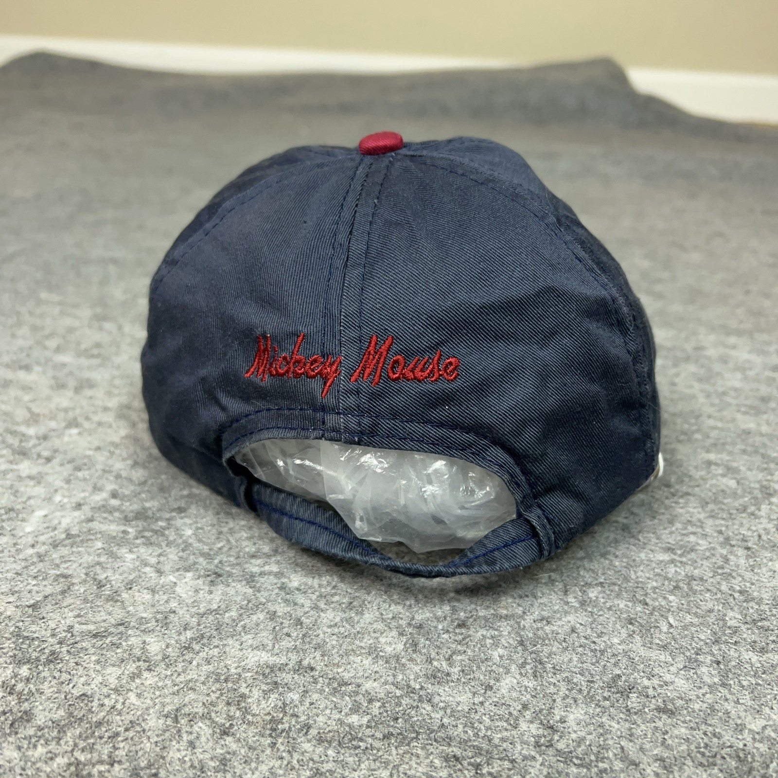 Vintage Mickey Mouse Hat Cap Strap Back Navy Blockhead Mens Drew Pearson Disney image 3