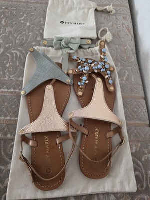 Hey Marly Sandalen Mit Verschiedene Charms Topping Gr 40