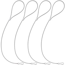 4 Pack Adjustable Gate Latch Cable, Stainless Steel Pull Cords Gate String Lo...