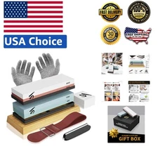 Complete Knife Sharpening System -  Japanese Whetstone & Accessories