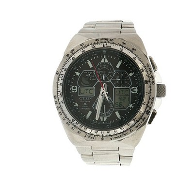 Citizen Skyhawk Men's Black Dial Eco-Drive Watch JY8120-58E