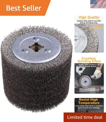 #ad #ad Stainless Steel Wire Brush Drum Surface Polishing Tool for Metal Rust Removal $95.69
