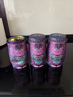 Monty Bojangles Violet Rebel Empty Cat Tins x 3 .