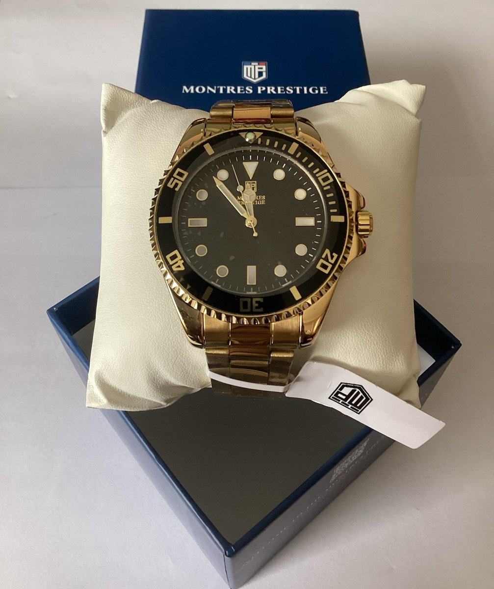 Invicta X Montres Prestige Submariner Men's Gold/Black Watch 42mm