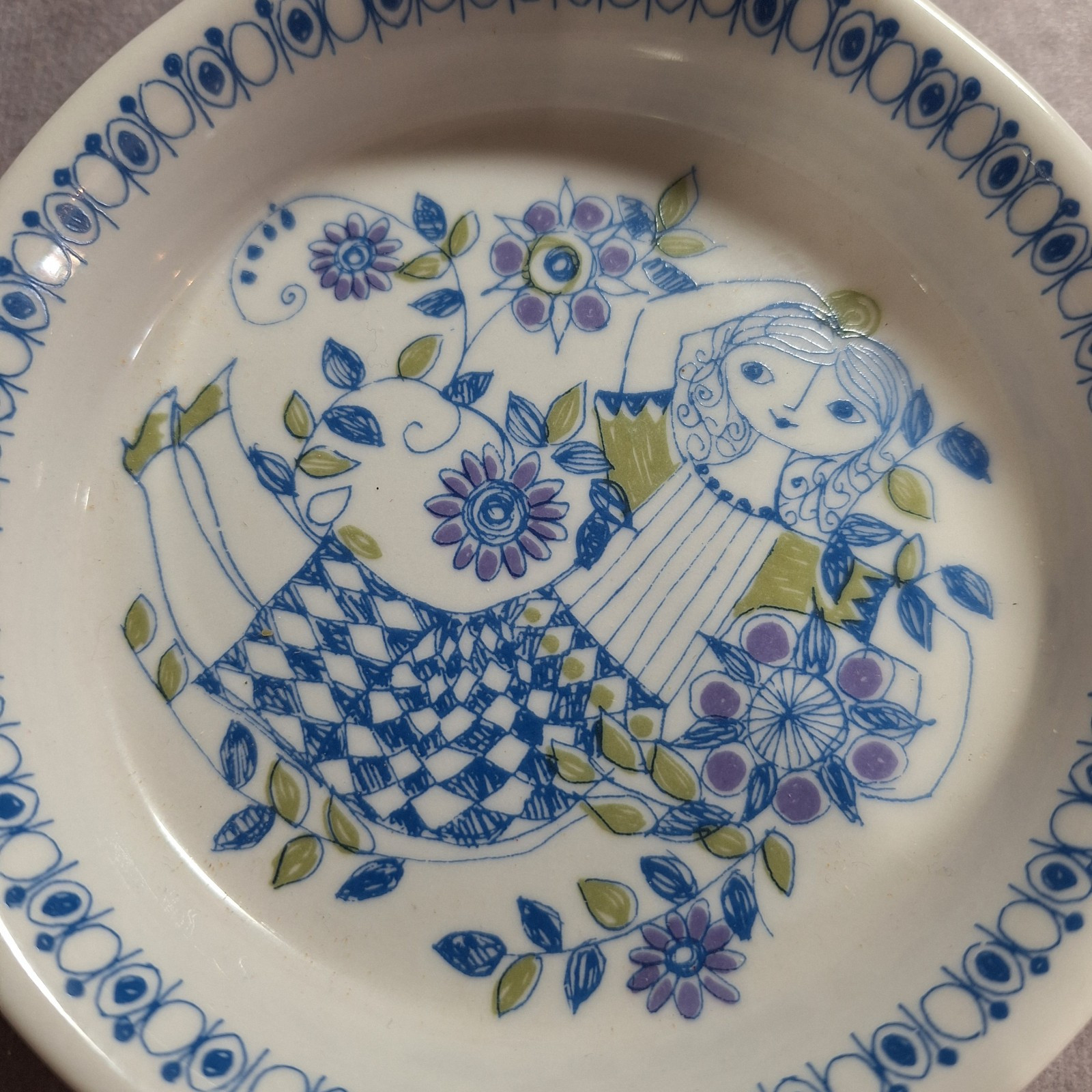 Vintage Figgjo Flint Norway Turi-Design Lotte Ceramic Skillet Shape Serving Dish